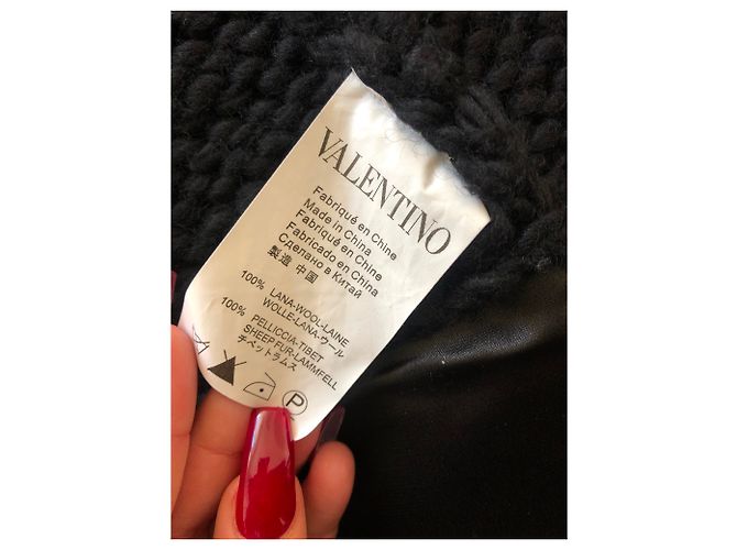 Red Valentino Wollmantel schwarz - Ansicht 7