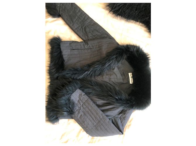 Yves Salomon Black Fox Jacket - view 4