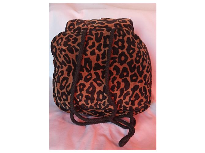Zaino Sonia Rykiel Leopardato in Velluto Stampa leopardo - vista 2
