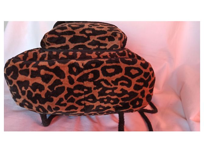 Zaino Sonia Rykiel Leopardato in Velluto Stampa leopardo - vista 4