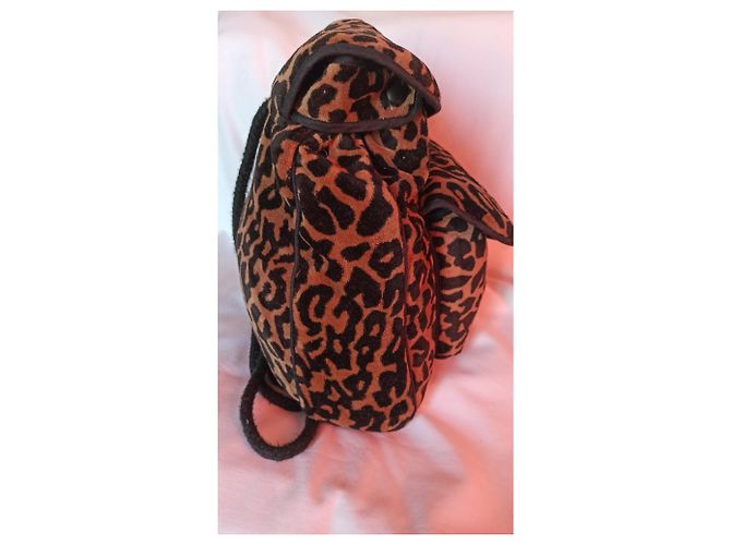 Zaino Sonia Rykiel Leopardato in Velluto Stampa leopardo - vista 6