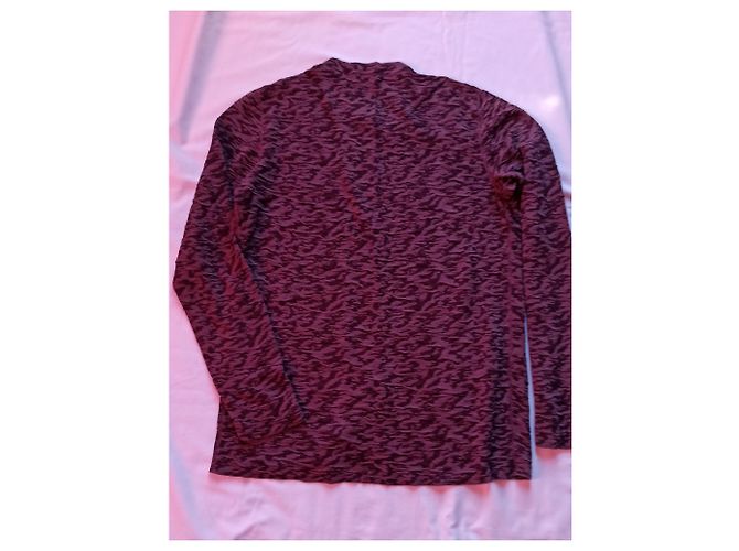 Lanvin Jacquard Strickjacke Burgund Baumwolle XL Bordeaux - Ansicht 4