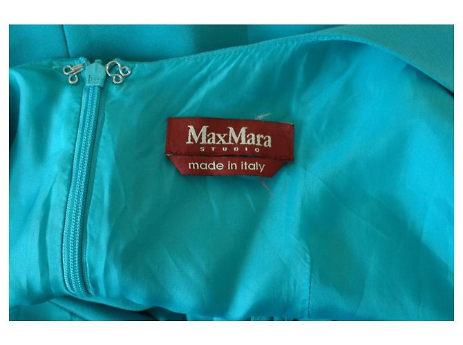Max Mara Kleid aus blauer Seide - Ansicht 3
