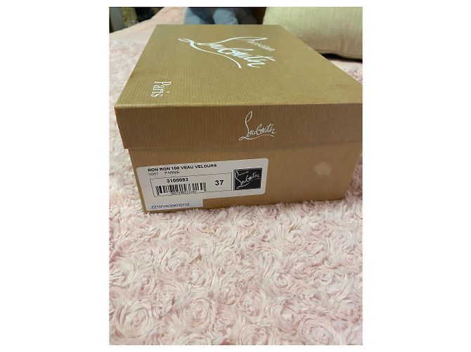 Christian Louboutin Ron Ron 100 Vitello velluto Lavanda - vista 6