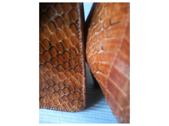 Conjunto de Python MIU MIU (juntos) : botas y bolso Marrón claro - vista 4
