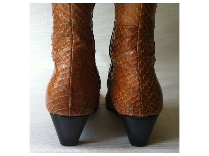 Conjunto de Python MIU MIU (juntos) : botas y bolso Marrón claro - vista 6