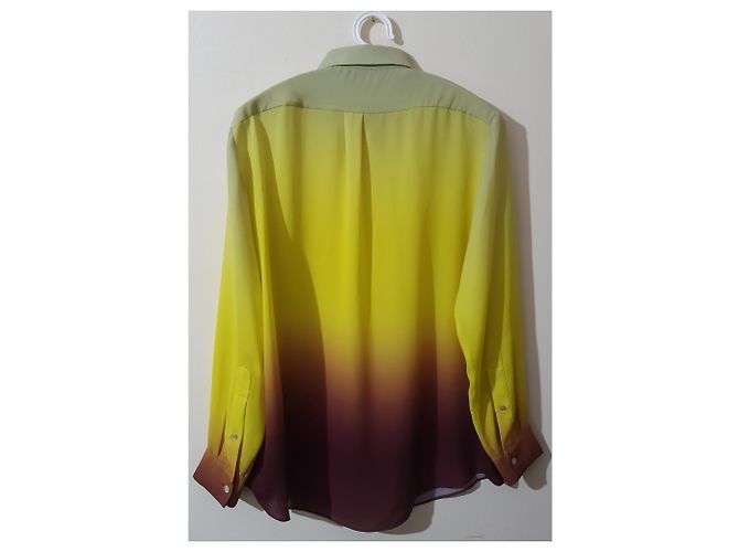 Camicia Acne Patti gialla e bordeaux Giallo - vista 3