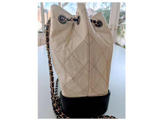Chanel Gabrielle Rucksack Klein Weiß - Ansicht 12