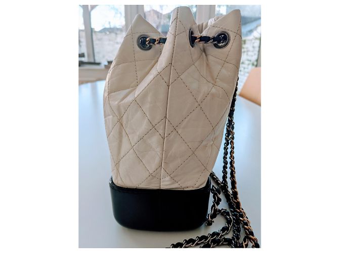 Chanel Gabrielle Rucksack Klein Weiß - Ansicht 14