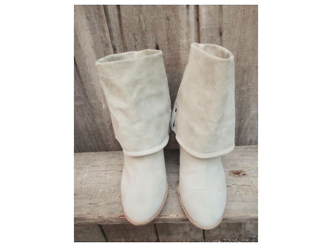 Botas Marc by Marc Jacobs p 38,5, convertible para arrancar Blanco roto - vista 4