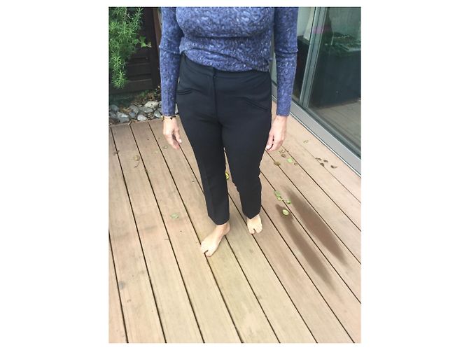 Sandro Hose schwarz 7/8 aus Polyester - Ansicht 2