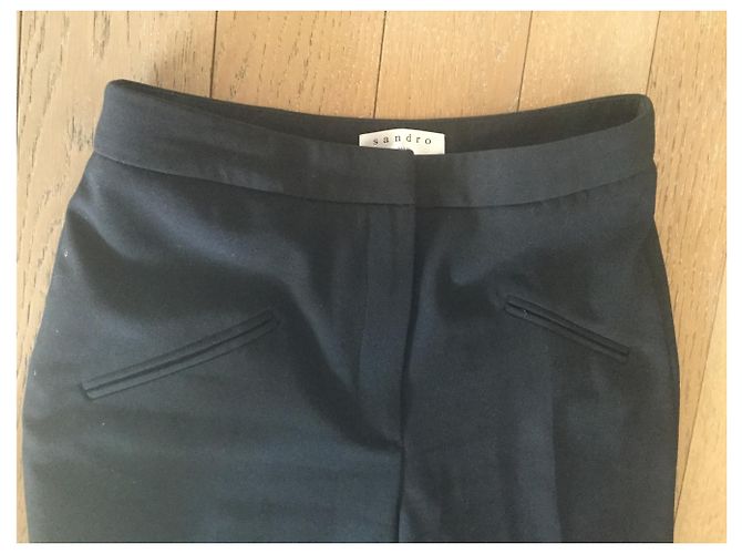 Sandro Hose schwarz 7/8 aus Polyester - Ansicht 4
