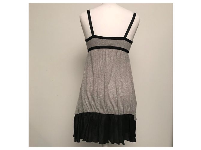 Autre Marque Minivestido túnica CLAIRE CAMPBELL HIGH USE algodón negro gris - vista 3