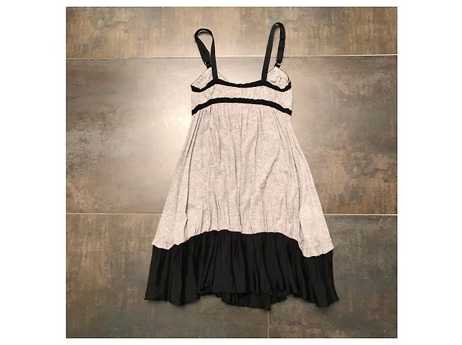 Autre Marque Minivestido túnica CLAIRE CAMPBELL HIGH USE algodón negro gris - vista 5