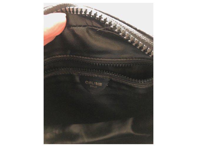 Borsa Céline in pelle nera Nero - vista 3