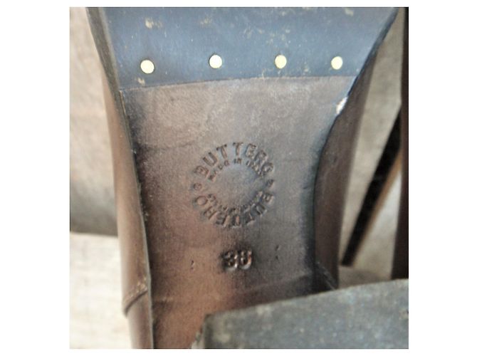 Autre Marque Botines Buttero de cuero marrón oscuro 36 - vista 7