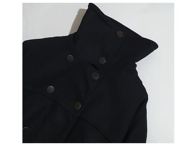 Abrigo negro Won Hundred de lana y cachemira XL - vista 7