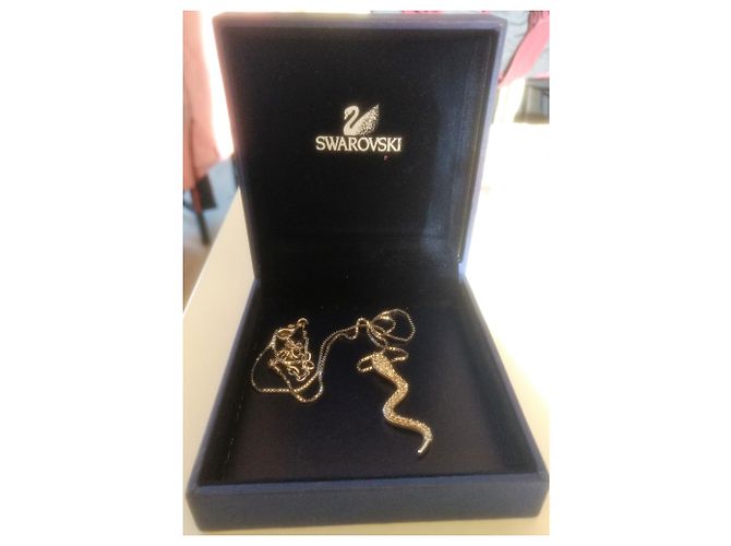 Splendida collana Swarovski con pendente a serpente Argento - vista 2