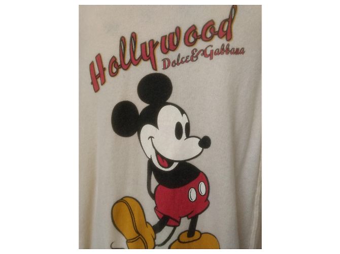 Dolce & Gabbana Einzigartige Vintage-Strickjacke mit Disney-Applikation Mehrfarben Creme - Ansicht 5