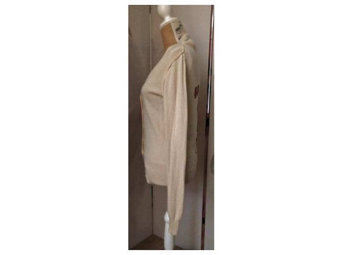Dolce & Gabbana Einzigartige Vintage-Strickjacke mit Disney-Applikation Mehrfarben Creme - Ansicht 7