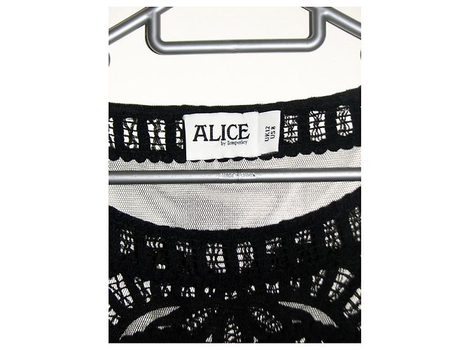 Alice by Temperley Schwarzes Spitzen Etuikleid - Ansicht 5