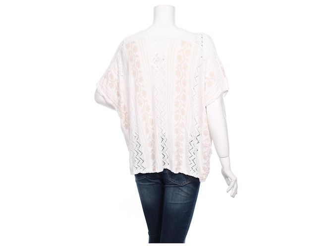 Jersey oversize Club Monaco blanco de algodón - vista 3