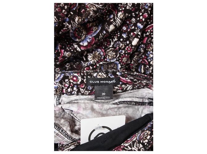 Pantalones slim florales Club Monaco algodón elastano Multicolor - vista 4