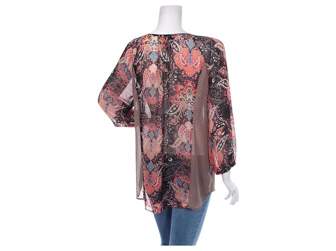 Cynthia Rowley Bluse Mehrfarbig Polyester Größe L Mehrfarben - Ansicht 2