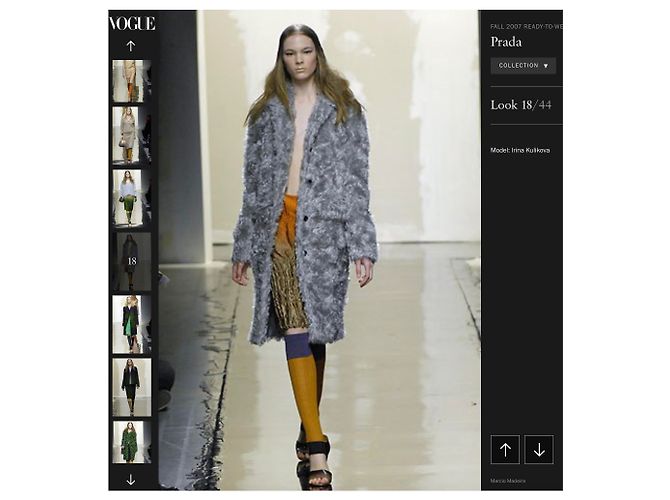 Prada fall 2007 runway coat - view 12