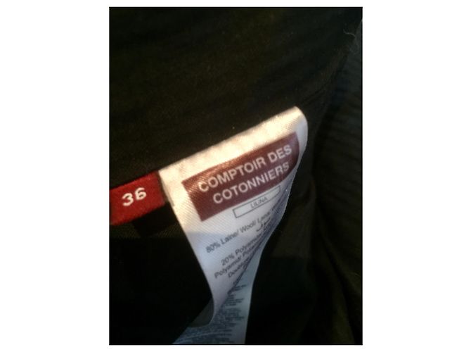 Comptoir Des Cotonniers Abrigo con capucha y ribete de piel - vista 5