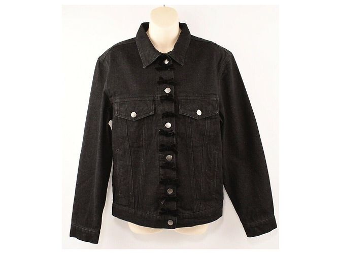Manoush Giacca di jeans con fiocchi Nero - vista 3