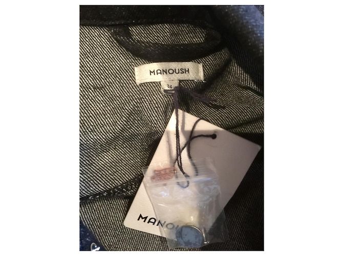 Manoush Giacca di jeans con fiocchi Nero - vista 6