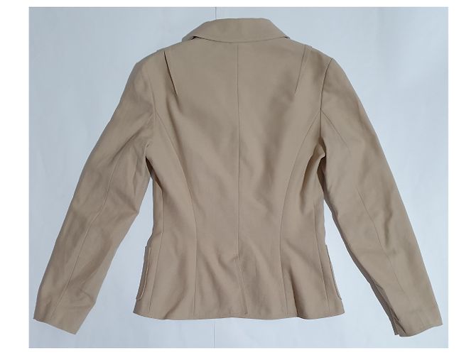 Blazer Paule Ka Beige de Algodón y Elastano Talla 36 - vista 4