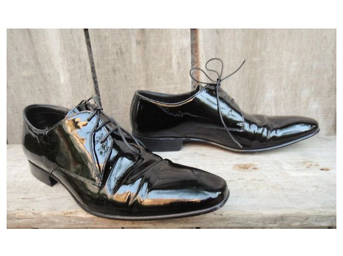 Hugo Boss derby verniciata Boss p 40 condizione perfetta Nero - vista 4
