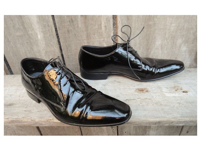 Hugo Boss derby verniciata Boss p 40 condizione perfetta Nero - vista 5