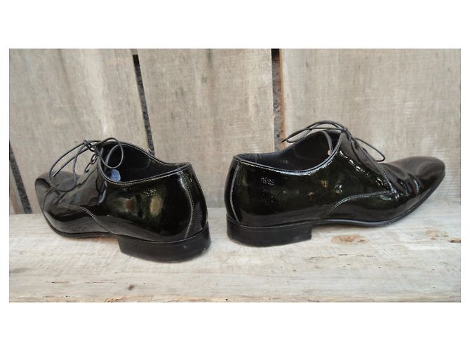 Hugo Boss derby verniciata Boss p 40 condizione perfetta Nero - vista 7