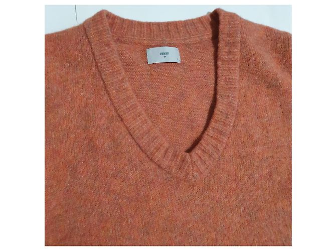 Camisola Minimum Laranja de Lã Multicor - vista 2