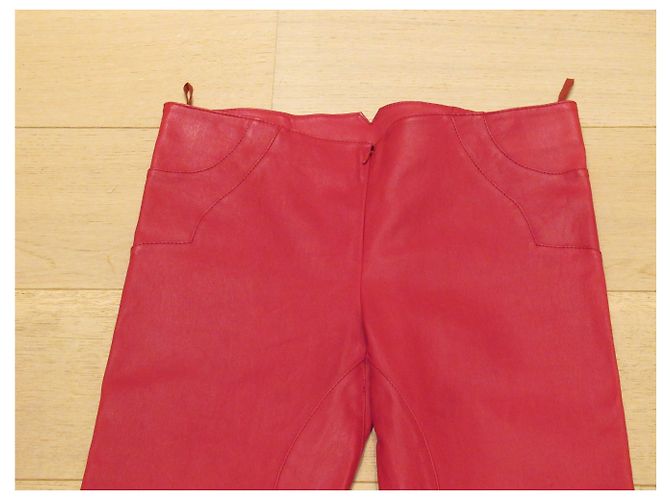 Luc Duchène Rote Lederhose von Luc Duchene - Ansicht 2