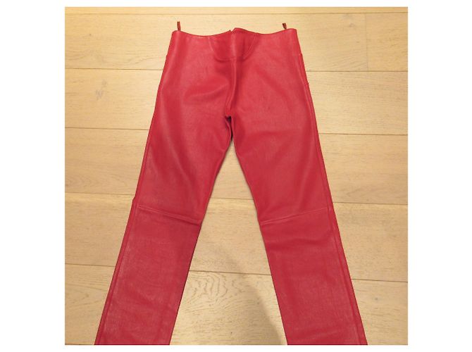 Luc Duchène Rote Lederhose von Luc Duchene - Ansicht 4