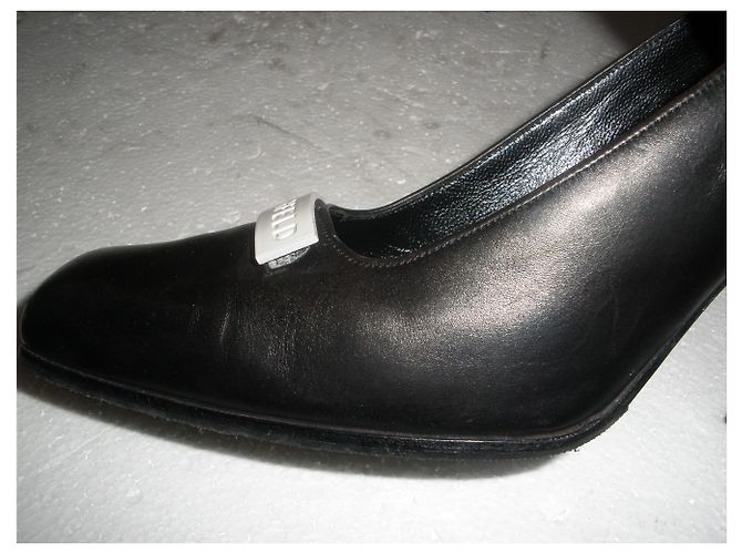 Décolleté Karl Lagerfeld in pelle nera Nero - vista 6