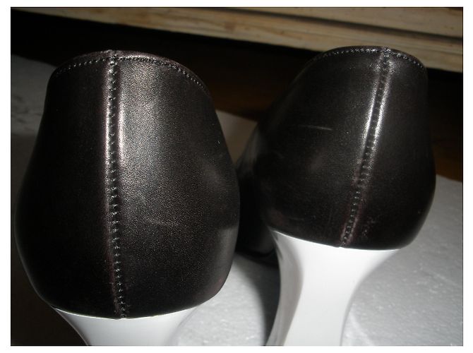 Décolleté Karl Lagerfeld in pelle nera Nero - vista 8