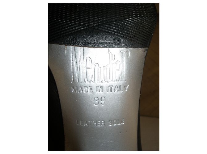 Stivaletti in pelle nera Rodolphe Menudier 39 Nero - vista 3