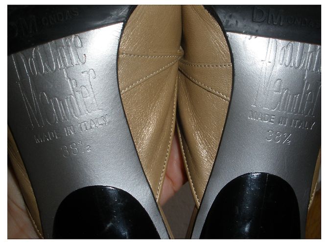 Mules Rodolphe Menudier in pelle beige - vista 5