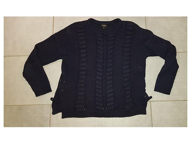 Berenice Pullover aus Wolle und Kaschmir Marine Blau L Marineblau - Ansicht 6