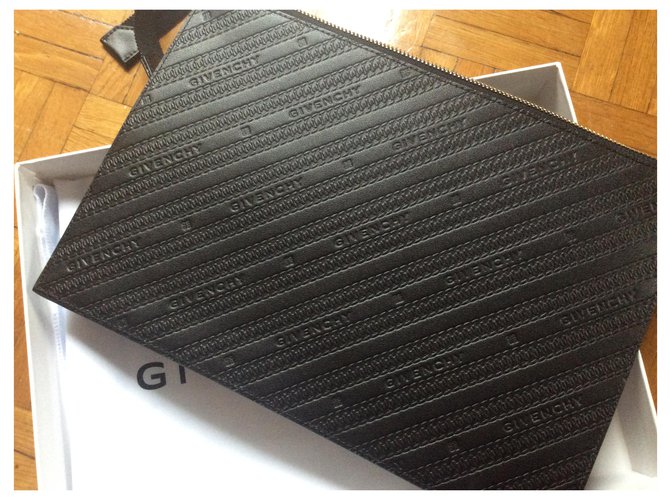 Pochette Givenchy in pelle nera Nero - vista 2