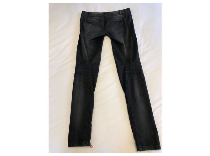 Vaqueros Balmain Biker Gris Antracita - vista 4