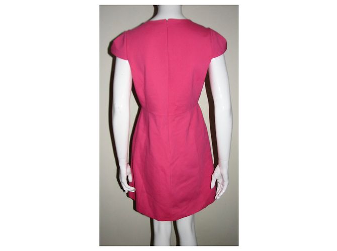 Halston Heritage Vestido rosa con recortes - vista 4