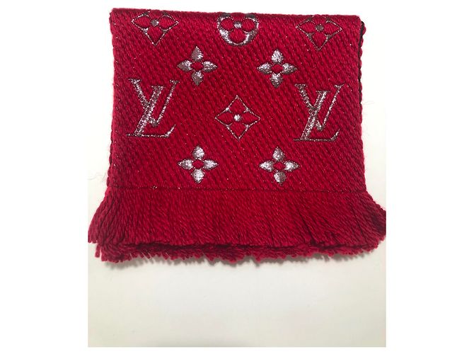 Sciarpa Louis Vuitton logomania shine rosso - vista 2