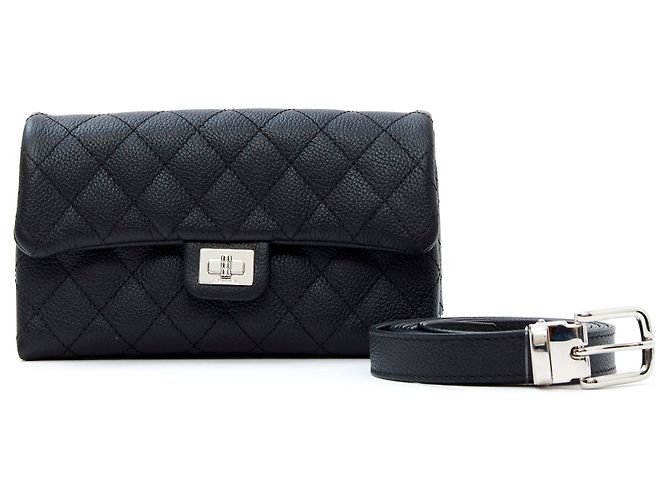 Chanel 2:55 EMBRAGUE EN CINTURON NUEVO Negro - vista 2