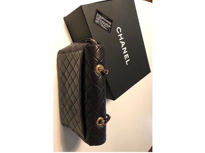 Timeless Borsa a mano Chanel Jumbo GM in pelle nera Nero - vista 4